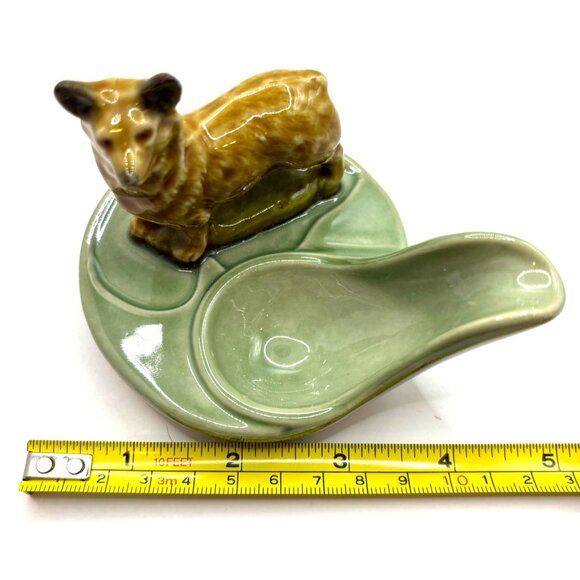 Vintage WADE England CORGI Ornamental Dog Figurine Tobacco Pipe Rest Holder - Picture 5 of 6